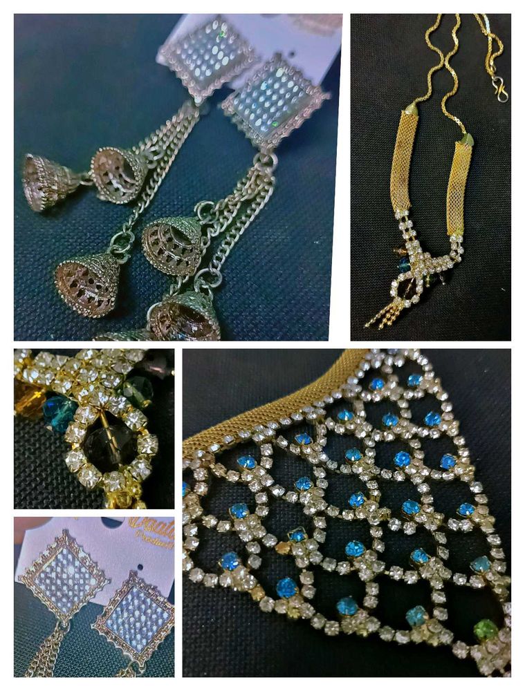 COMBO. 😍Jewellery Set: Necklace &amp; Earrings + 🎁