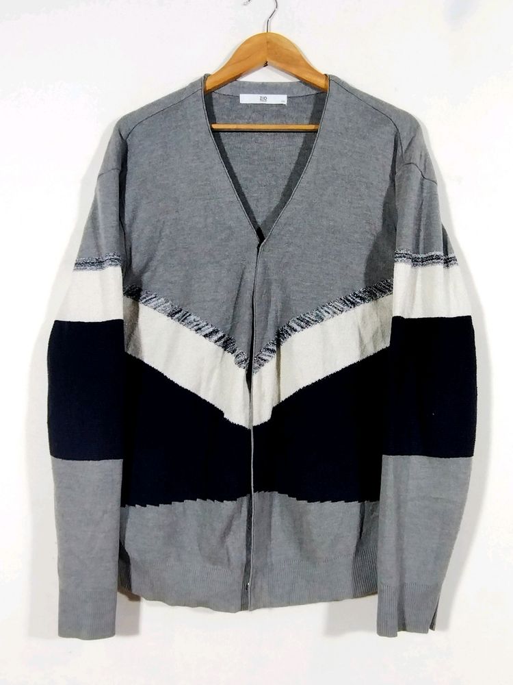 Korean Style Loose Multicolour V-neck Sweaters