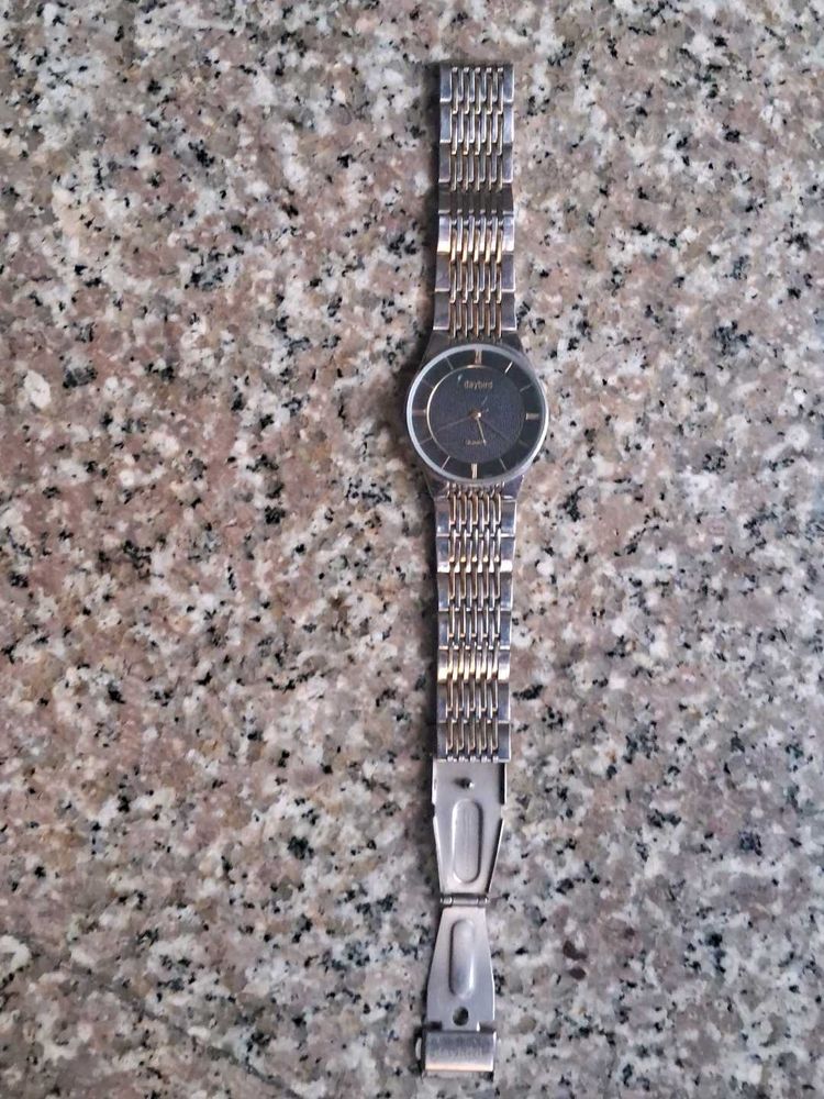 Stylish Watch - Silver and Gold Tone