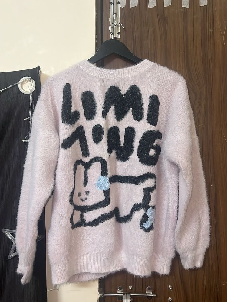 Cute Graphic Print Sweater