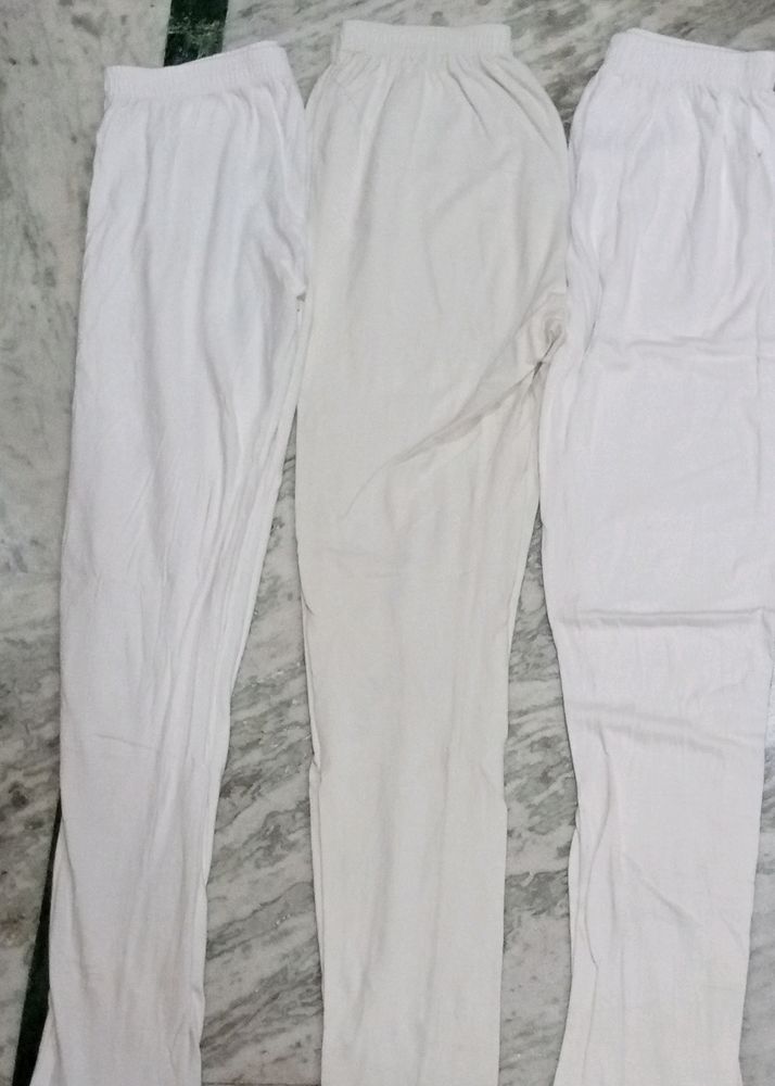 Combo Of Three White Leggings....