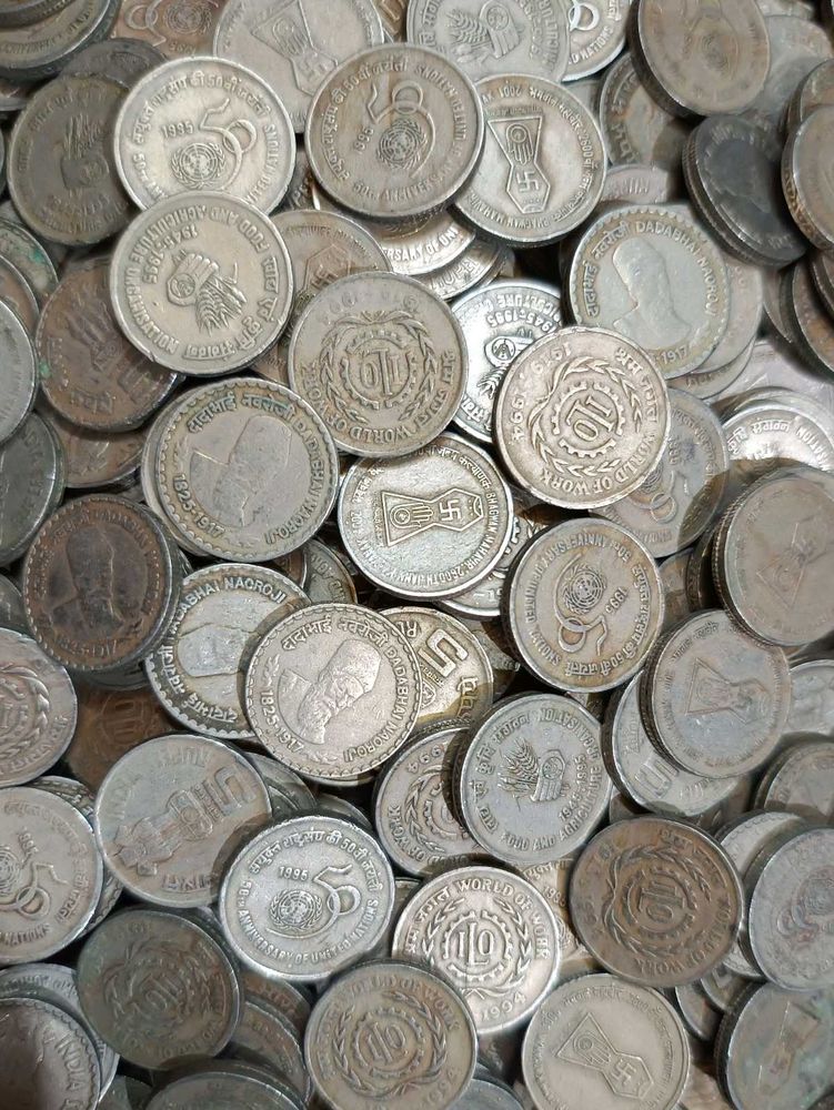 5 Rs Commemorative Coin 50ps Lot (25rs Per Piece)