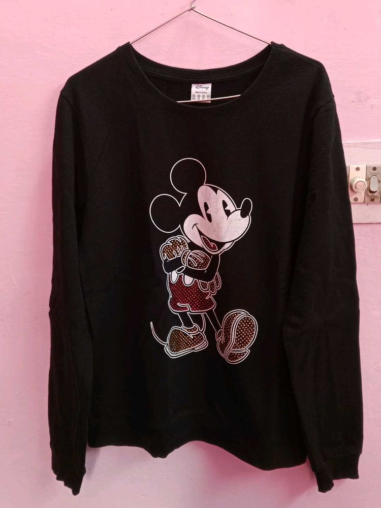DISNEY Unisex Black Sweatshirt