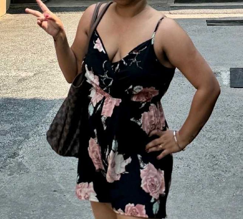 Floral Print Romper