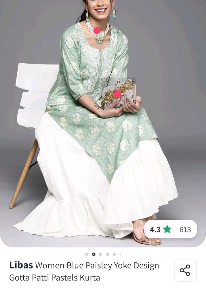 Libas Elegant Blue Kurta