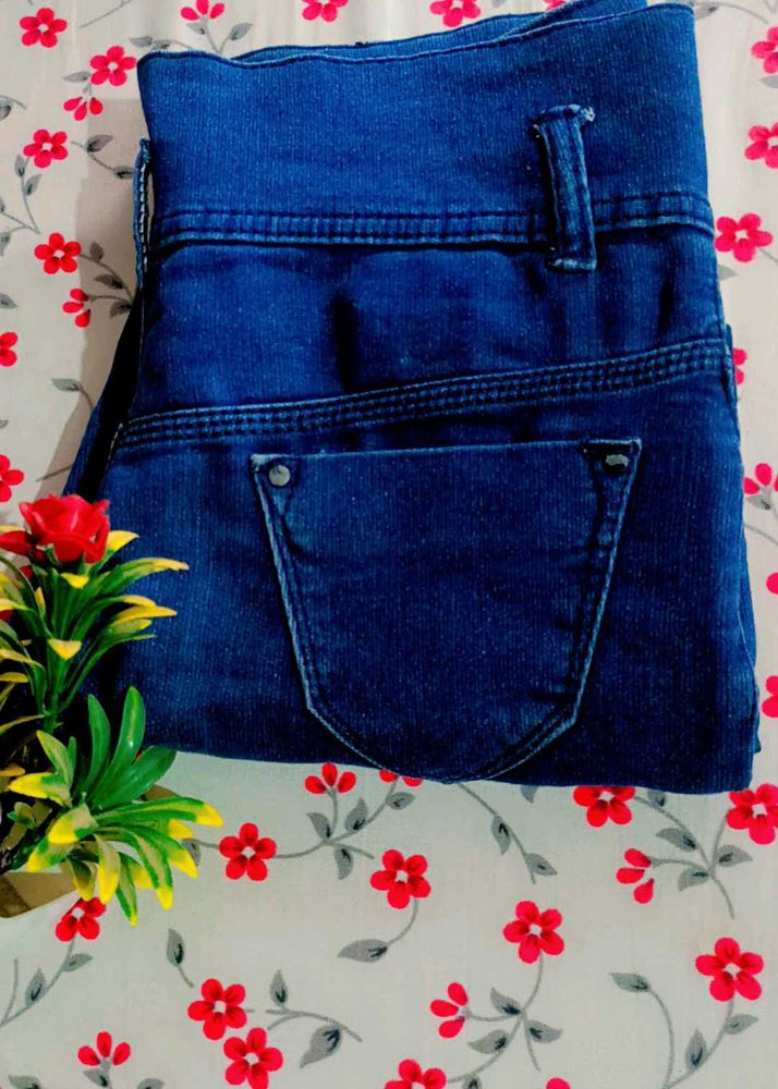 Dark Wash High-Waisted Jeans