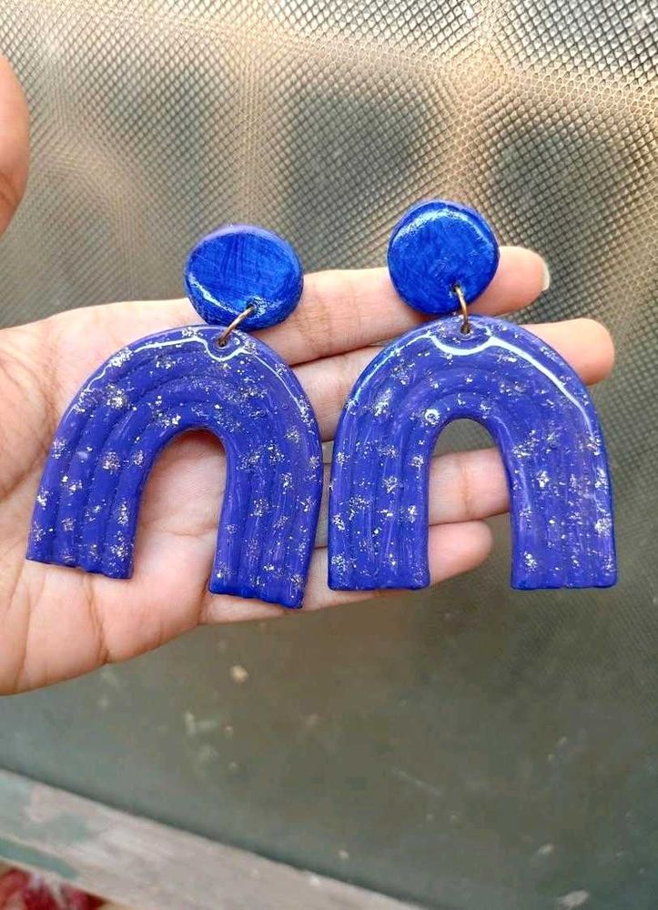 Rainbow Clay Earrings