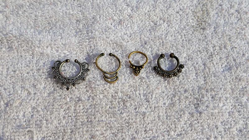 4 Boho Septum Ring Collection