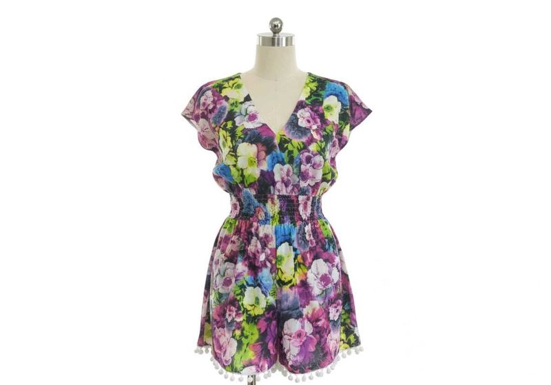 Floral Print Romper