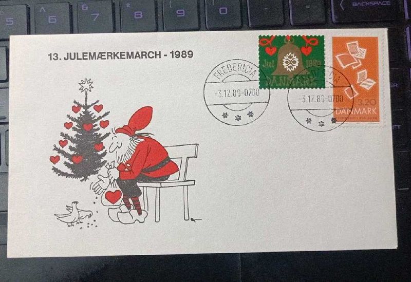 Vintage 1989 Stamp Art Cover