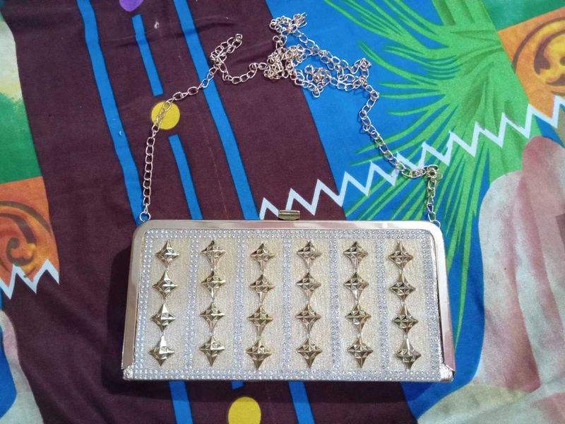 Golden Luxury&amp;spacious Clutch