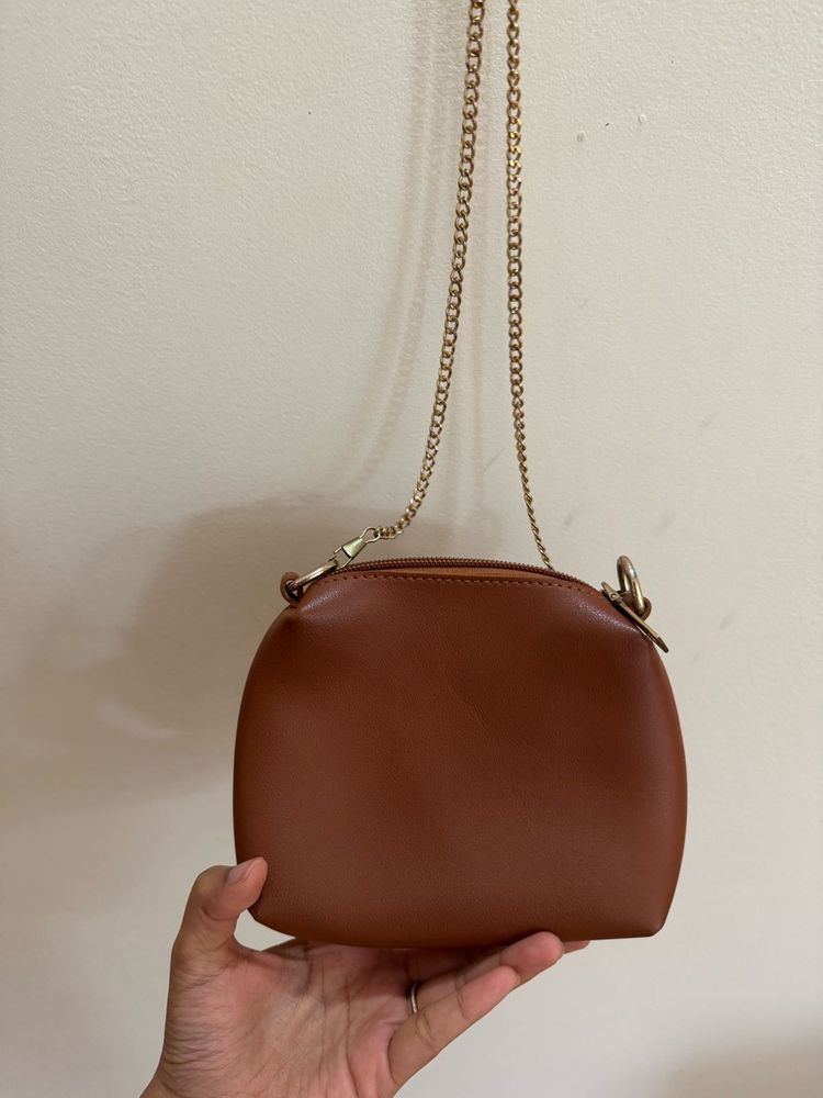 Brown Mini Crossbody Bag