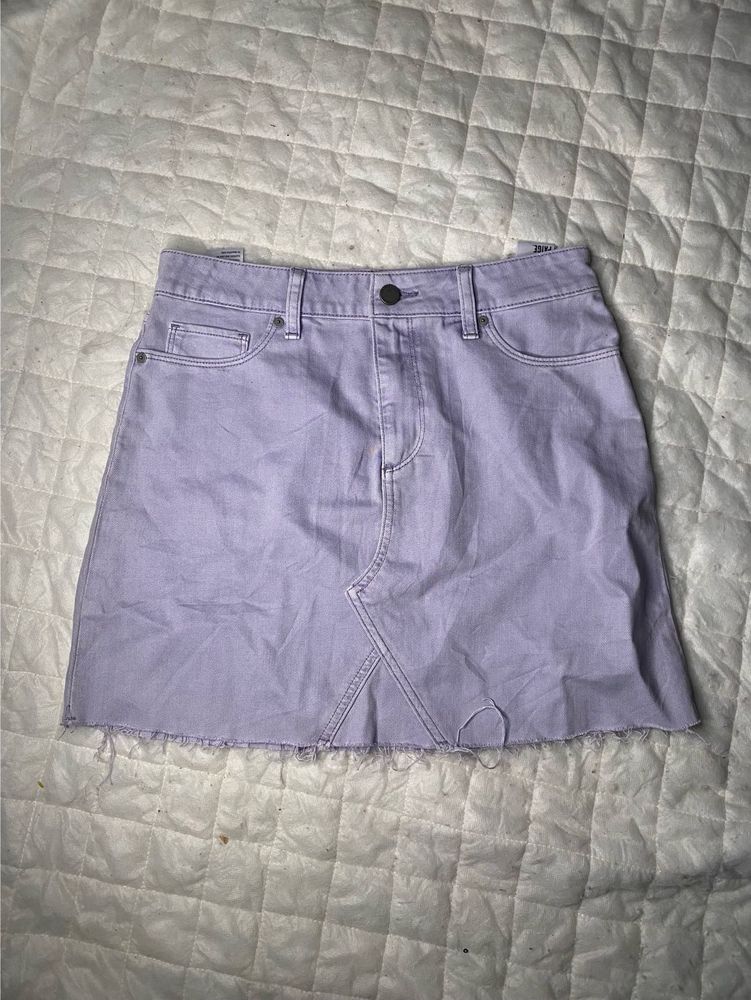 Lavender Summer Denim Skirt💜