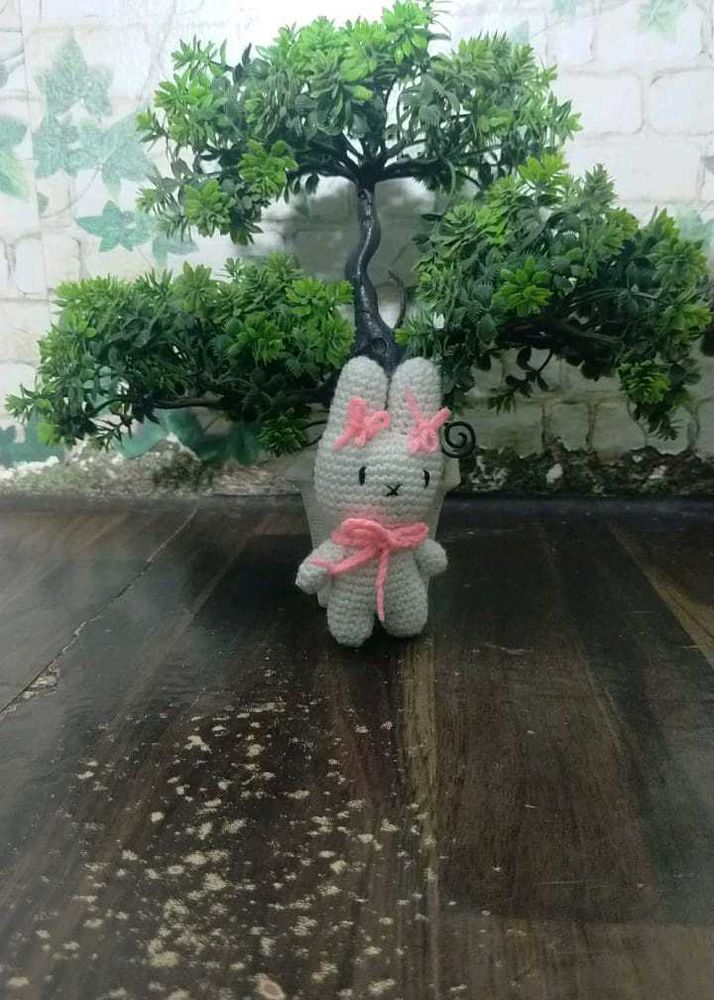 Crochet Bunny Keychain