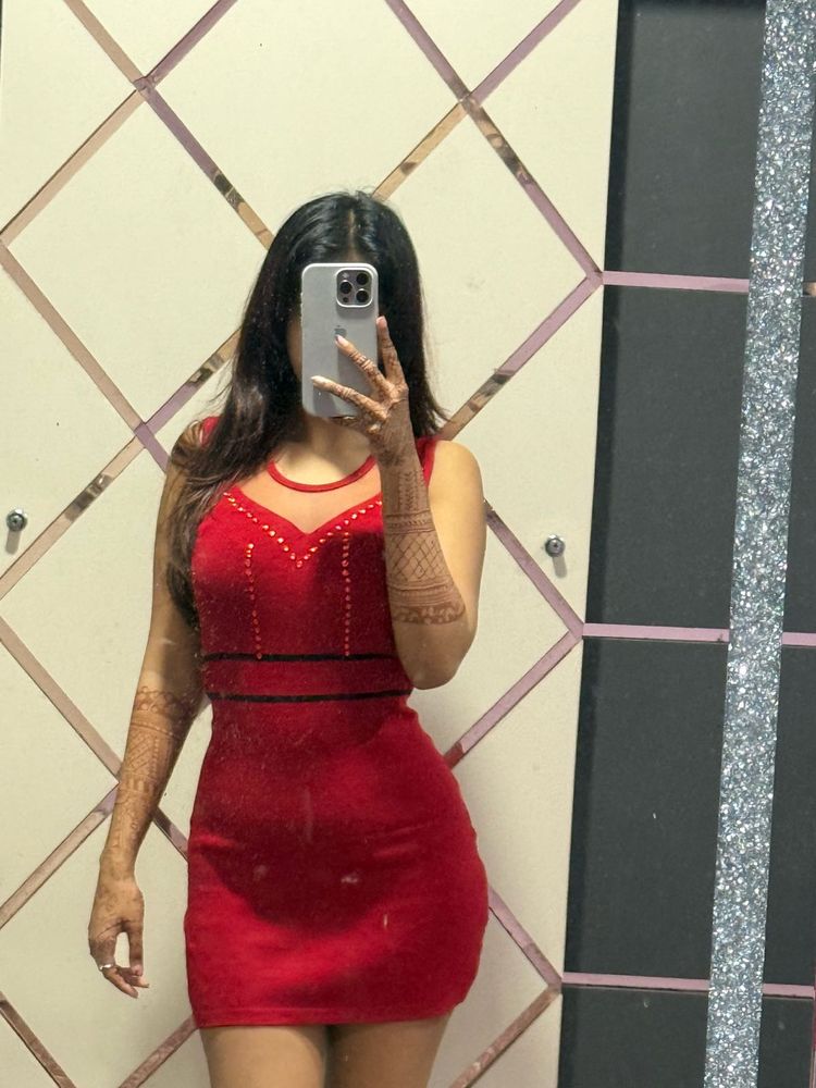 Red Bodycon Mini Dress