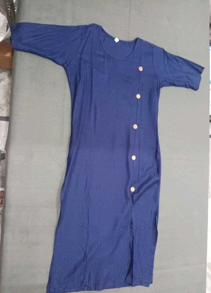 Elegant Navy Blue Kurta