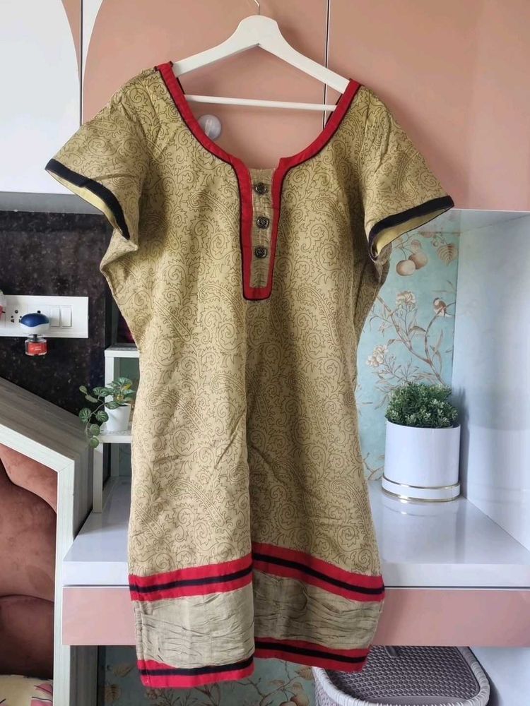 4XL Beautiful Cotton Straight Kurti 😍