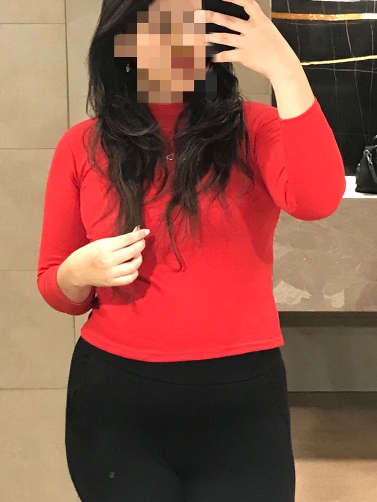 Red Turtle Neck Sweater