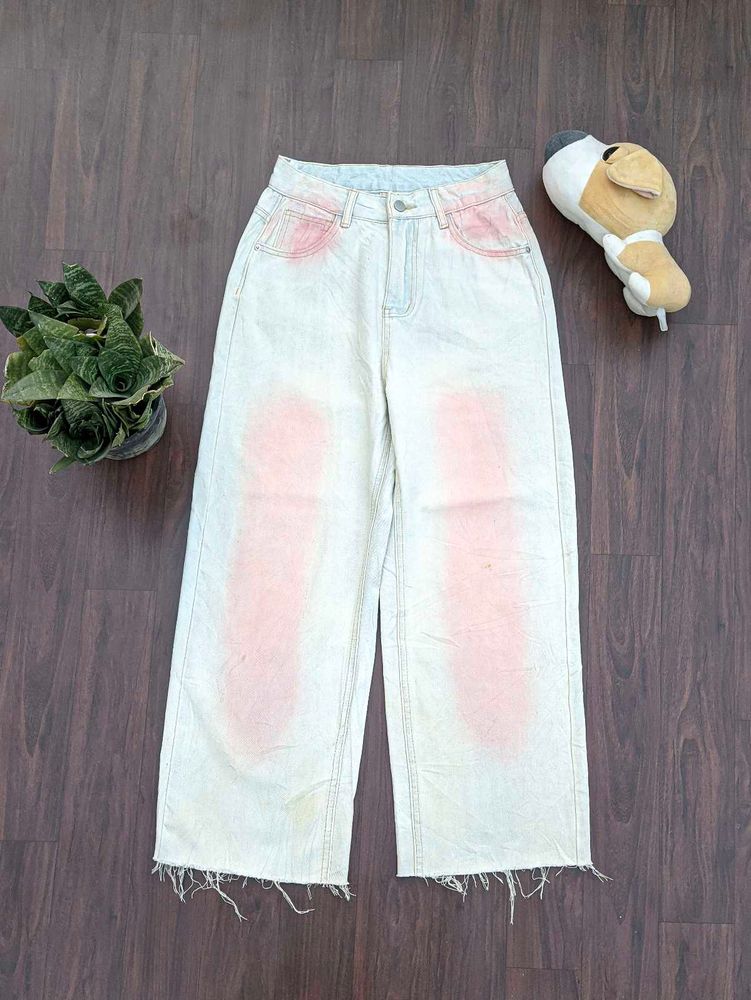 Unique Bleach Splatter Jeans