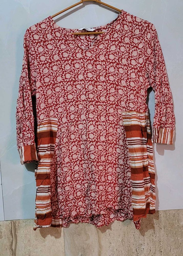 Floral Print Kurta