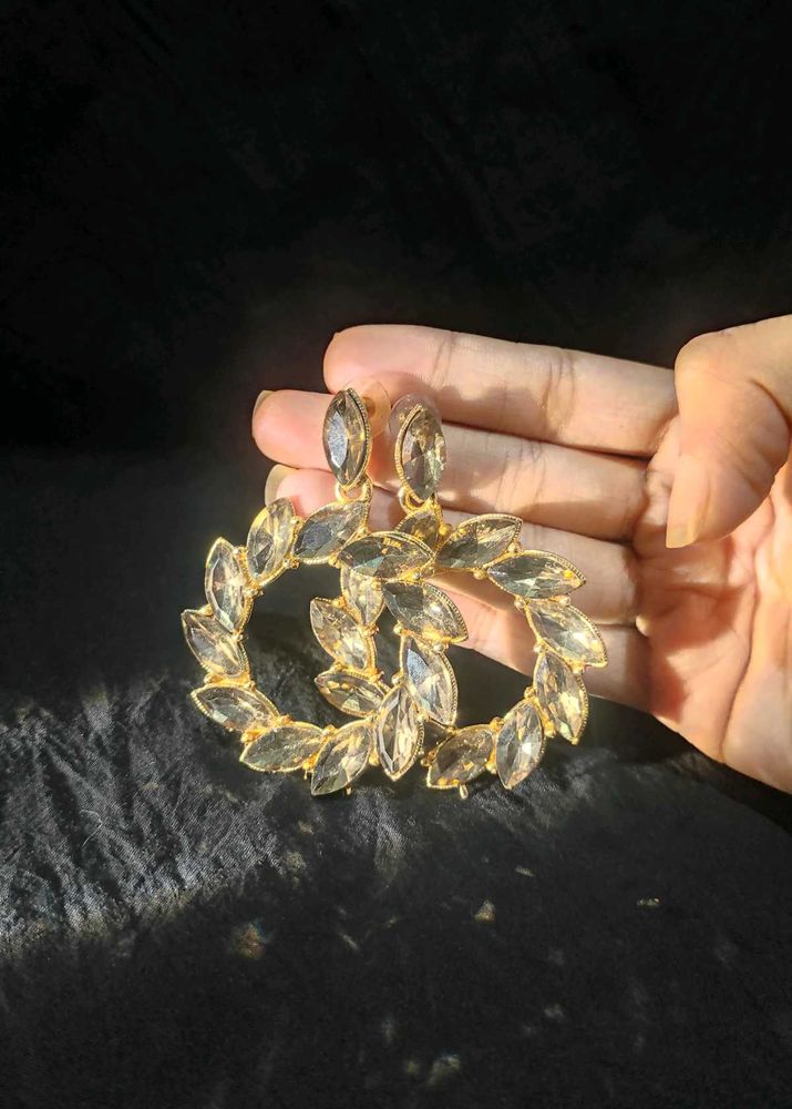 Statement Crystal Earrings/Korean Earings