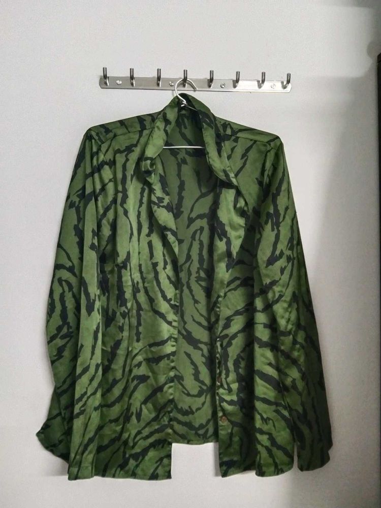 Aesthetic Dark Green Shirt