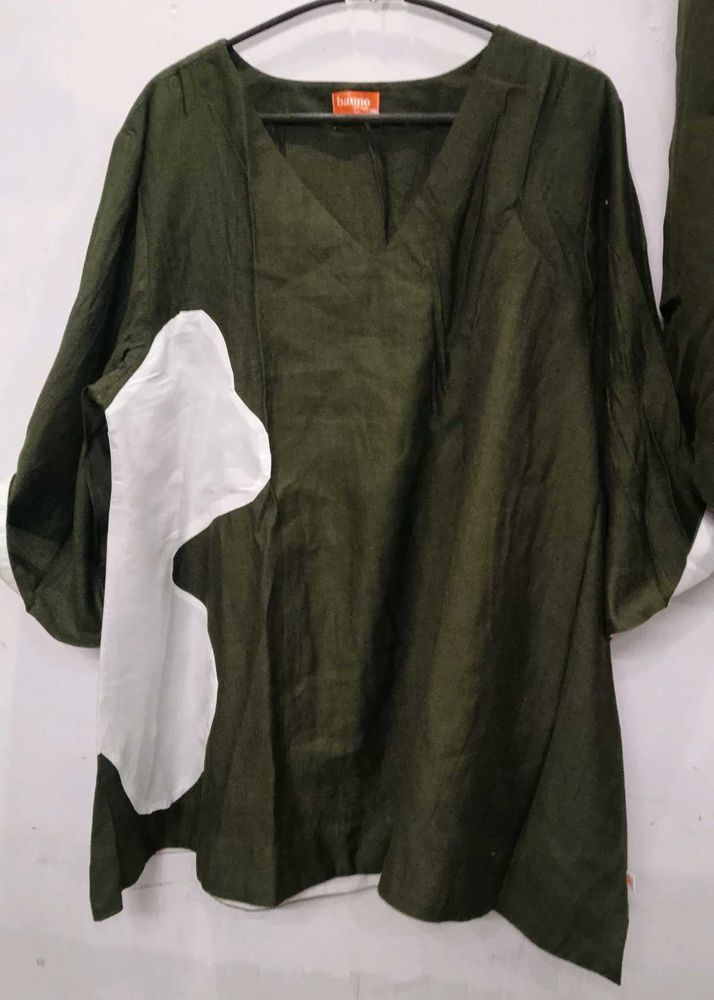 Stylish trendy must-have Olive Green Co-ord set