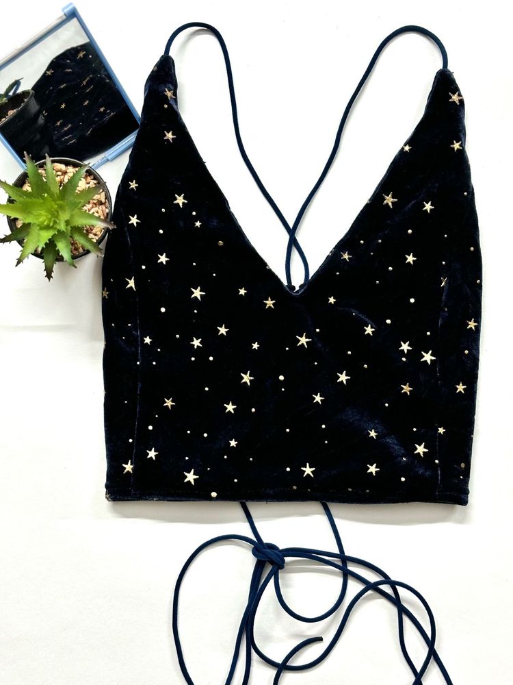 Starry Night Velvet Cami Top
