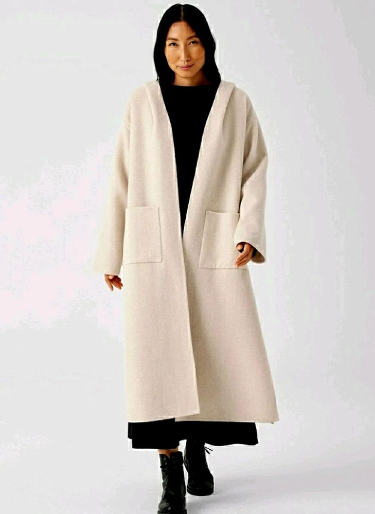 Hooded Long Overcoat