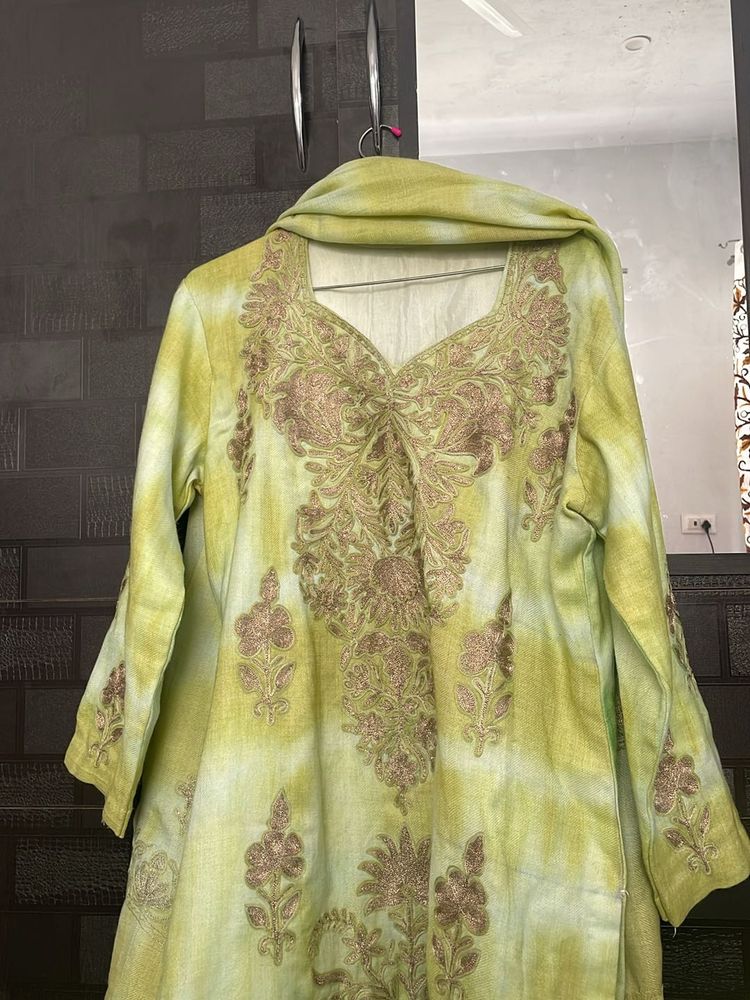Tilla Work Kurti With Pure  Lining Attached