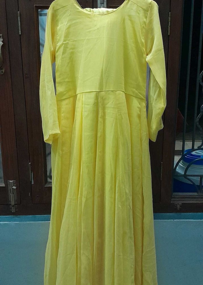 Yellow Long Sleeve Dress