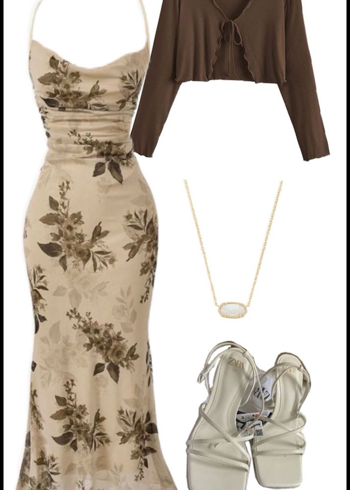 Floral Midi Dress Outfit