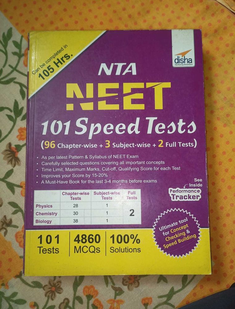 NEET 101 Speed Tests Book