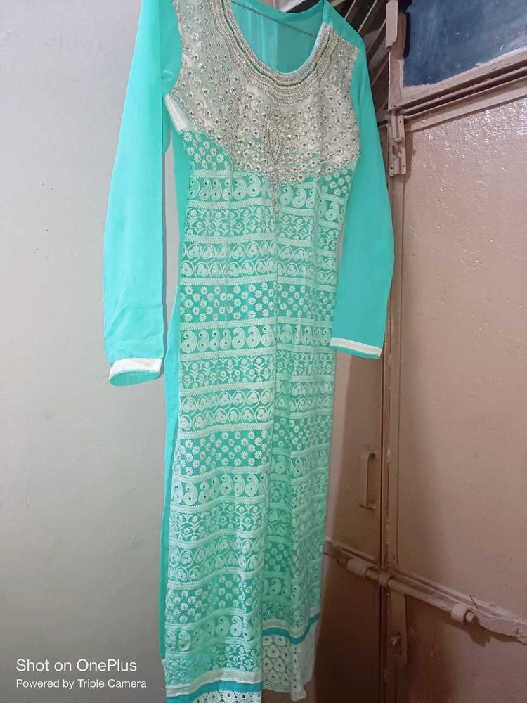 Elegant Embroidered Kurta With Free Gift Also