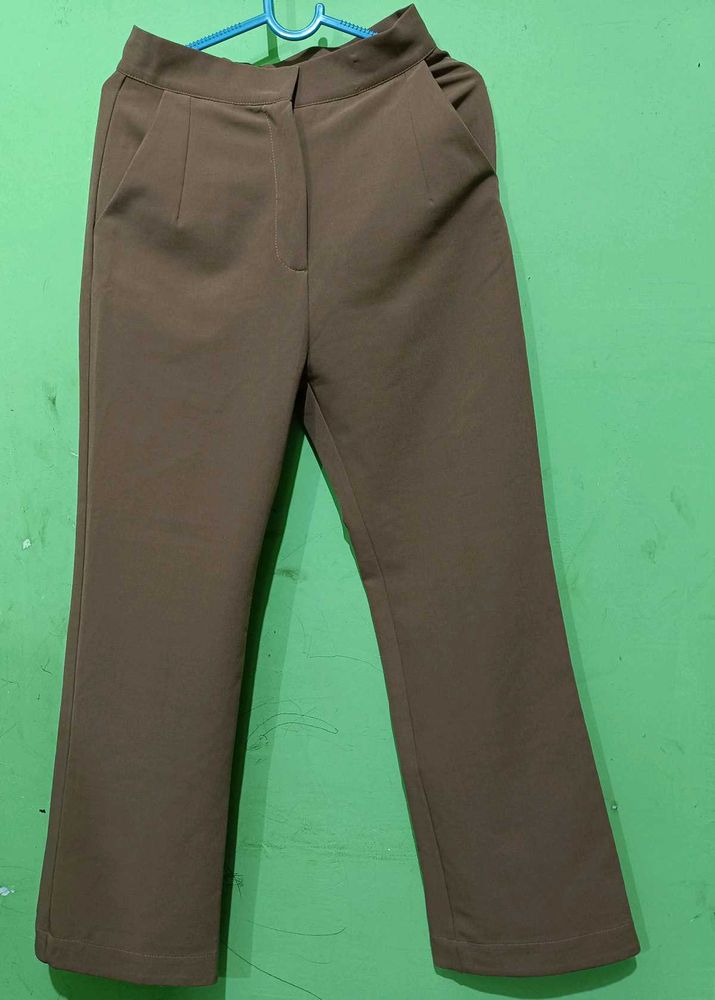 Brown Relaxed Fit Trousers