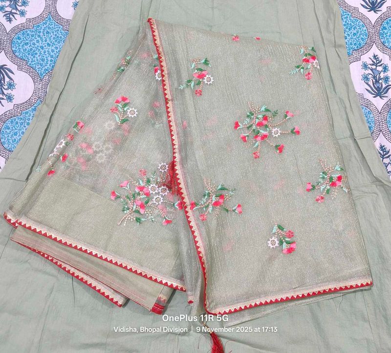 Embroidered Saree