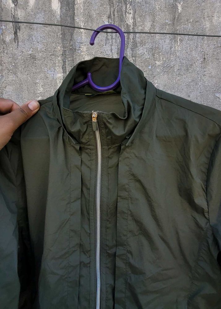 Olive Green Jacket Gym Wear/Running