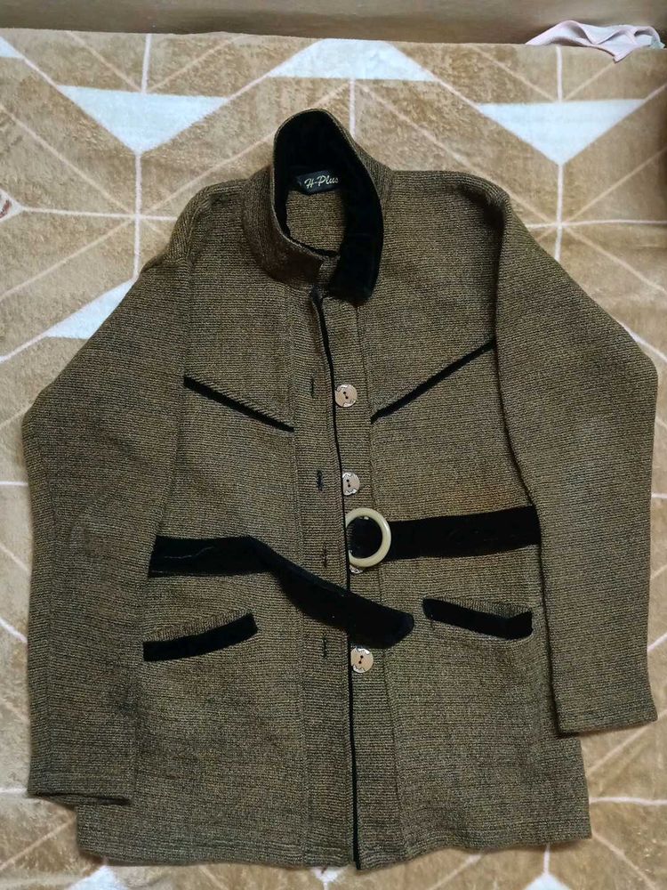 Vintage Style Belted Coat