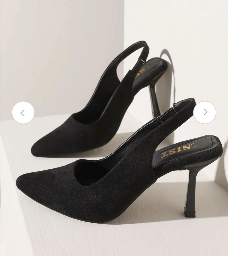 Black Slingback Heels