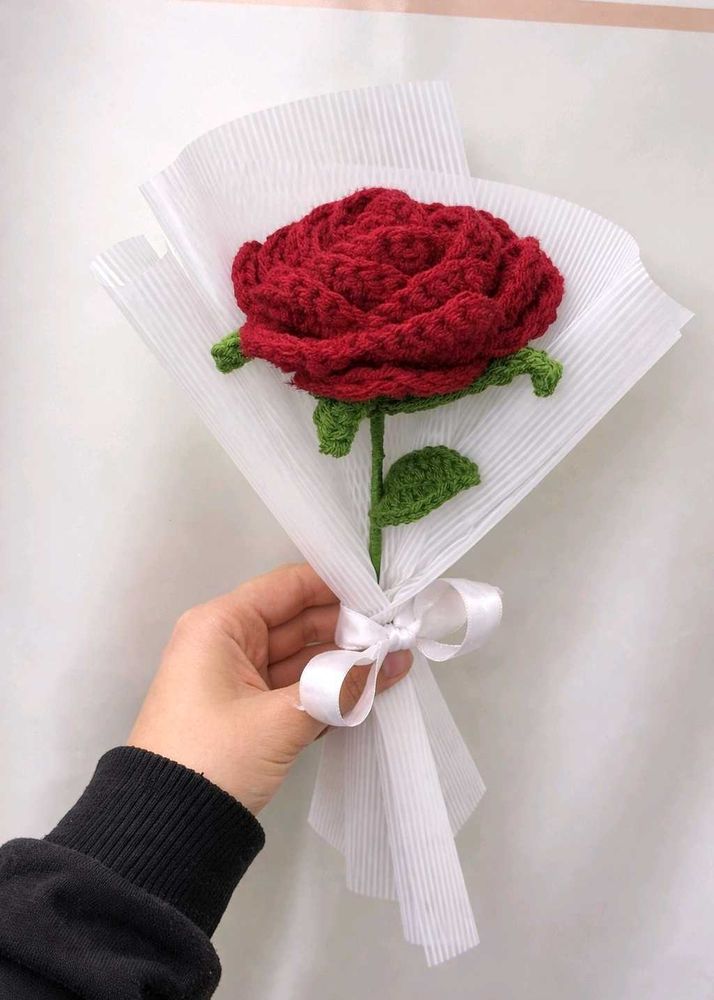 handmade Crochet rose bouquet