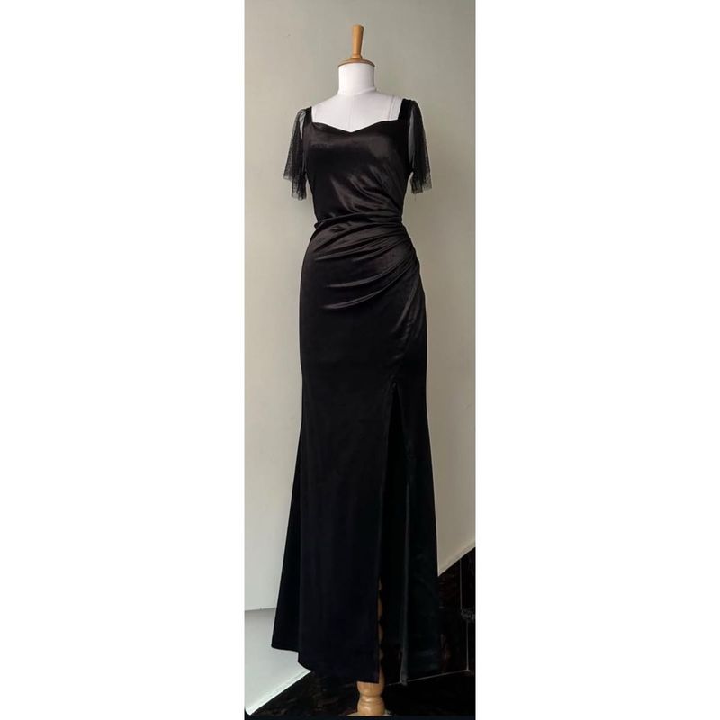 Elegant Black Long Gown