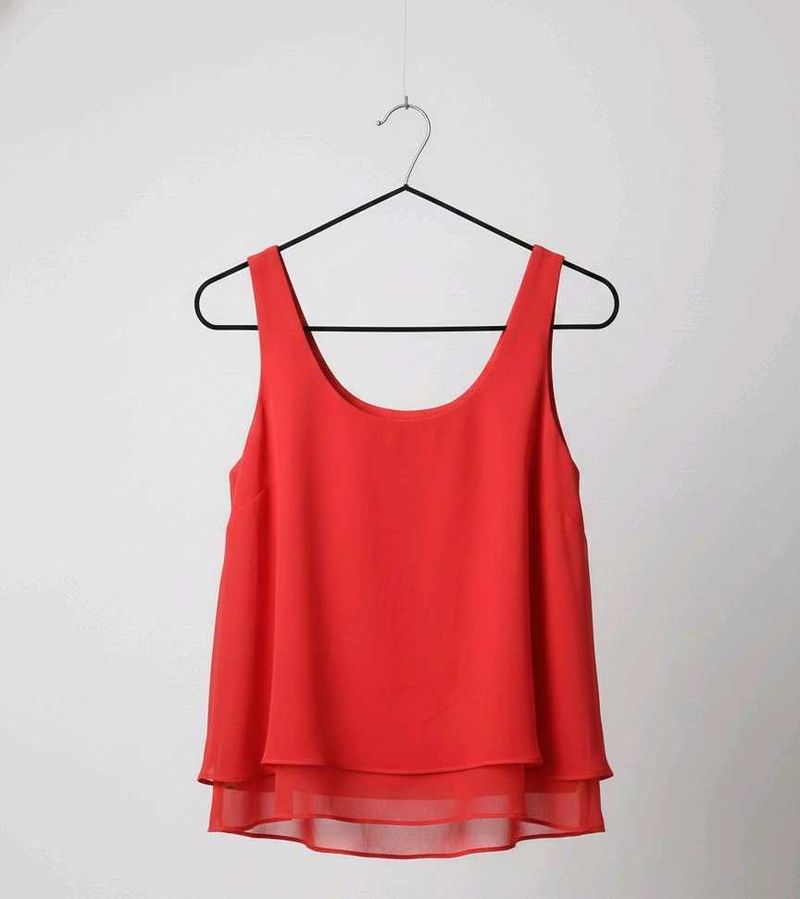 Chic Coral Red Tank Top
