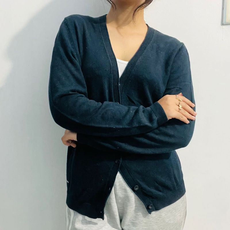 Zara Classic Navy Cardigan