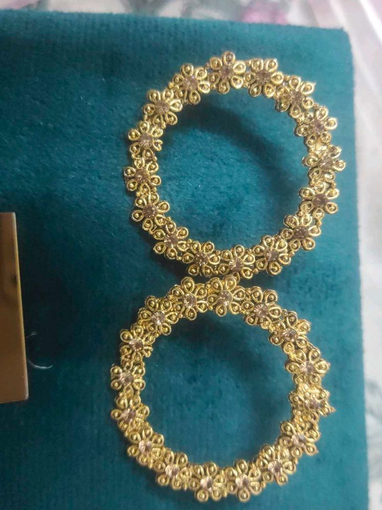 Floral Golden Earrings