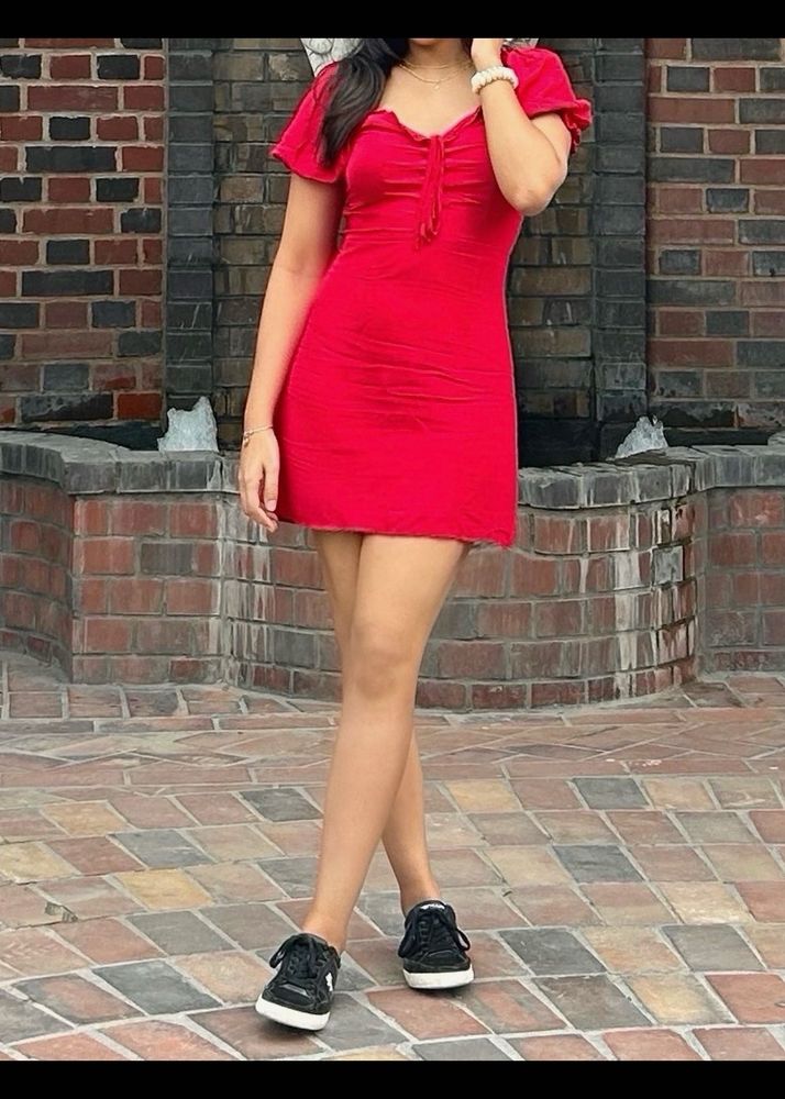 Red Bodycon Mini Dress