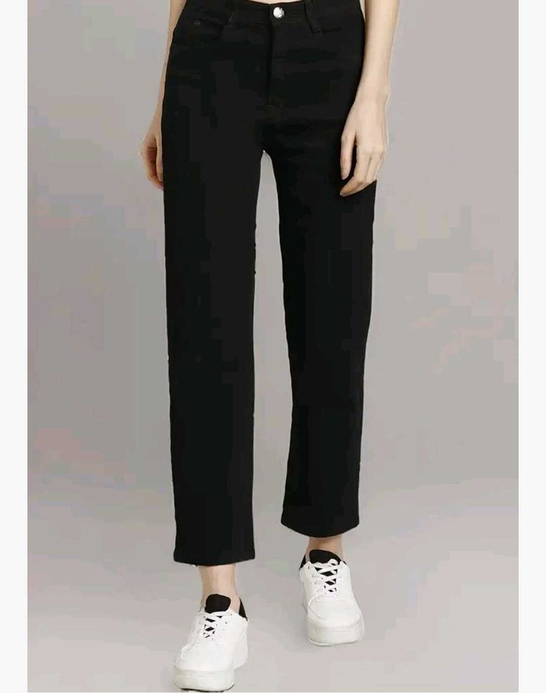 Black Straight Jeans