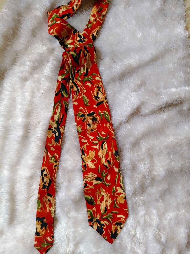🎊Buy 1, Get 1 Free🎁Red Floral Print Tie