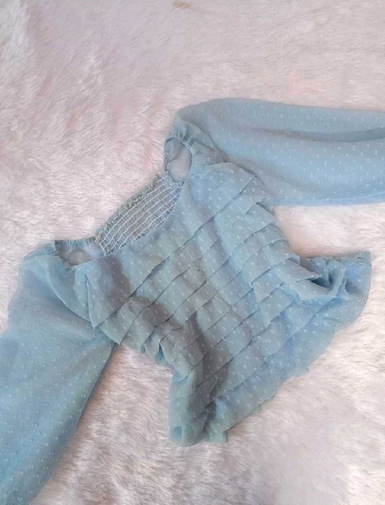 Sky-blue Top