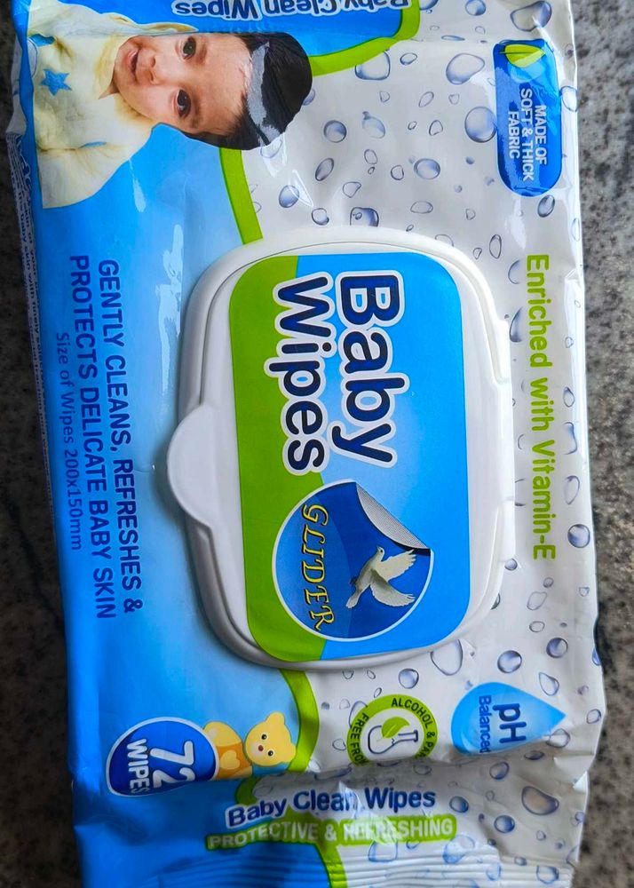 Baby Wipes 72 Count