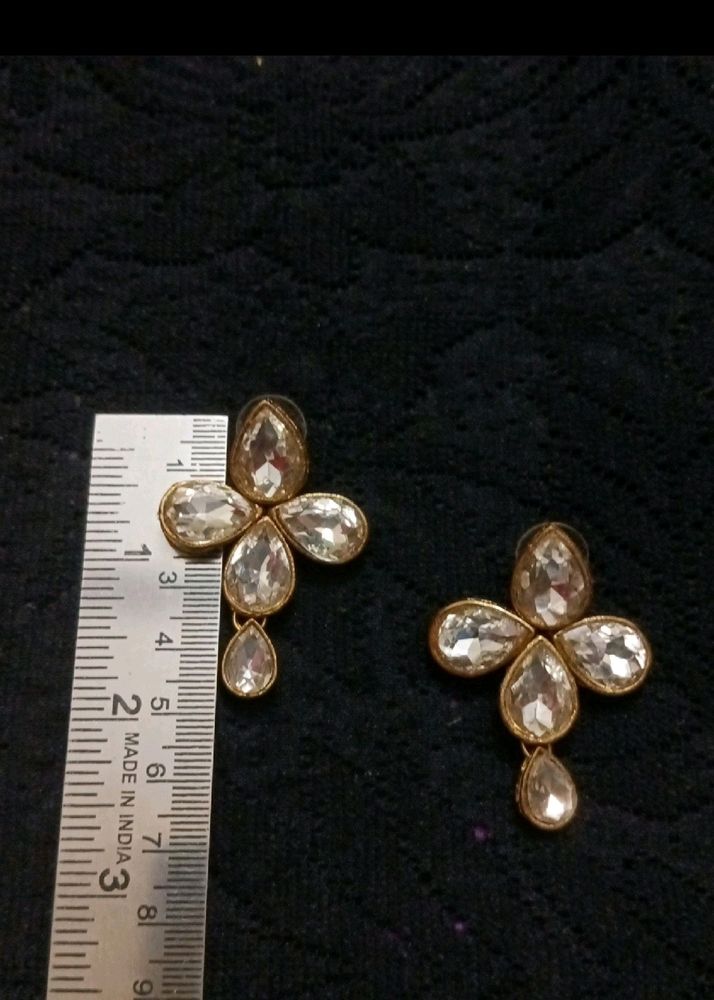 Kundan Ms &amp; Earrings Combo
